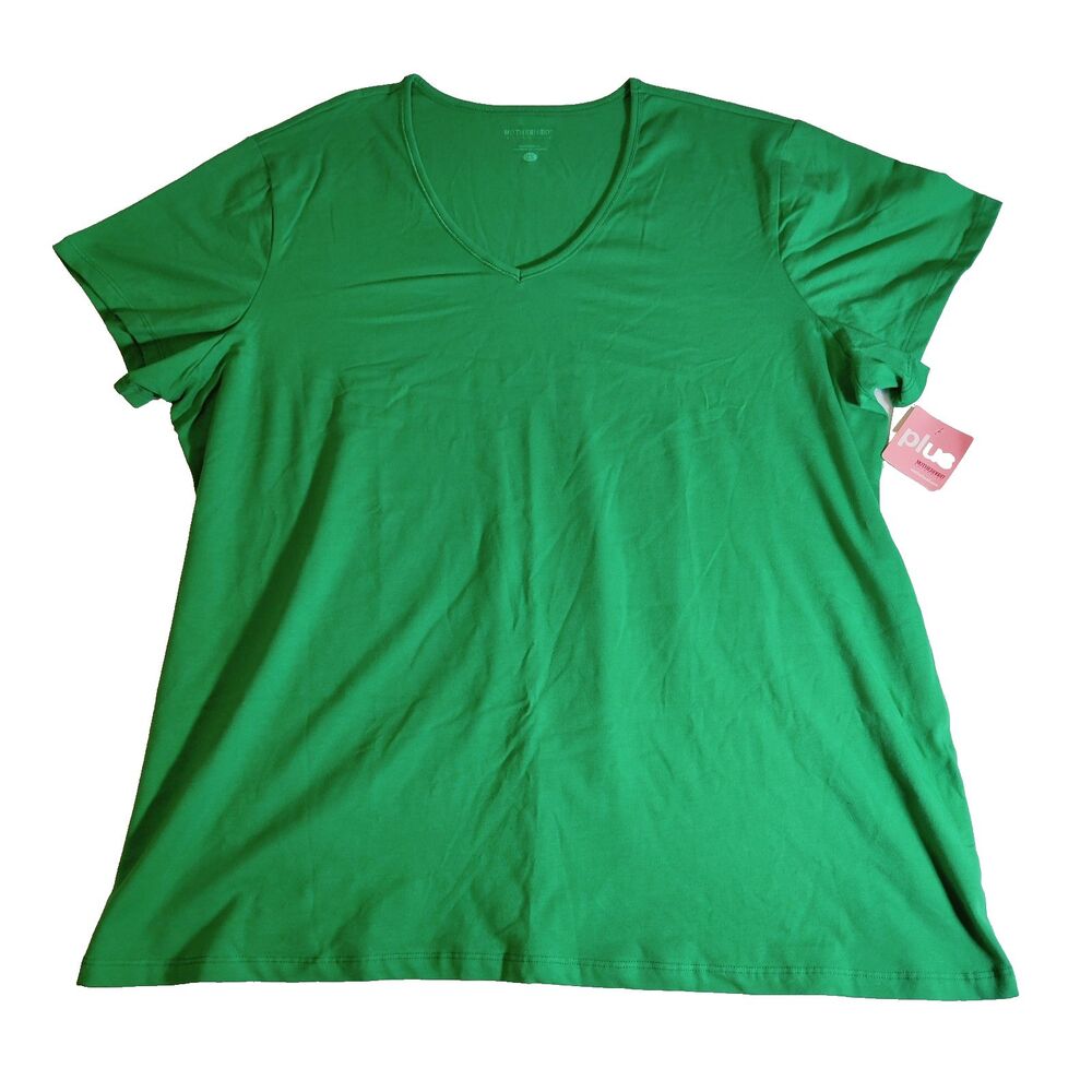 Motherhood Maternity Women's Short Sleeve Green Casual T Shirt Size 2XL NEW